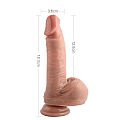 Pênis Realístico com ventosa - VSCN.VELTY - 18,3 x 3,6 cm - SI