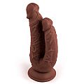 Pênis Duplo com ventosa - VSCN.VELTY - 21,1 x 4,6 cm - SI