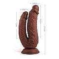 Pênis Duplo com ventosa - VSCN.VELTY - 21,1 x 4,6 cm - SI