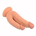 Pênis Duplo com ventosa - VSCN.VELTY - 21,1 x 4,6 cm - SI
