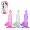 Pênis Realístico Transparente com ventosa - VSCN.VELTY - 13,5 x 3,0...