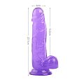 Pênis Realístico Transparente com ventosa  2 - VSCN.VELTY - 20,0 x...