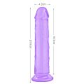 Pênis Realístico Transparente com ventosa 3 - VSCN.VELTY - 21,6 x 4,2...