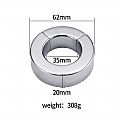 Anel Peniano de Aço Inoxidável com fecho de ímã - 3,5 x 2,0 cm - SI