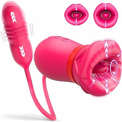 Vibrador de clitóris formato de Boca e Vai e vem - SI