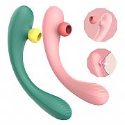 Vibrador de Ponto G e clitóris com pulsação - Recarregável - Mermaids...