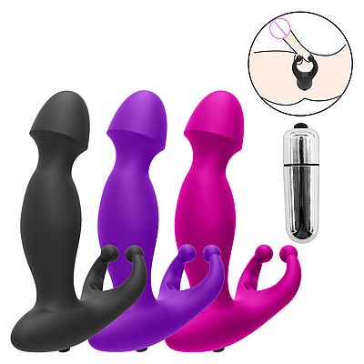 Vibrador de Próstata com Anel e Bullet de 1 Vibração - 13,8x3,0 - SI