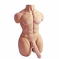Homem Meio Corpo em CyberSkin - Pênis com Vértebra - SI