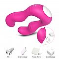 Vibrador de Ponto G e Clitóris / Flexível com Controle Remoto - SI