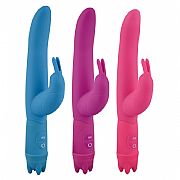 Vibe O Rabbit Rosa Roxo - Vibrador Duplo Motor em Puro Silicone -...