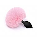 Plug Anal em Silicone - Pompom de Coelho - Tamanho - G - SI