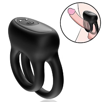 Anel Peniano Duplo com Vibrador - Recarregável - SI