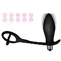 Plug para Próstata em Silicone com Anel Duplo / À Pilha - SI