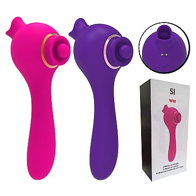 Vibrador de Ponto G e Clitóris com Língua - Will - ALWUP - SI