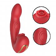 Vibrador de Ponto G e Clitóris com Pulsação e Tapping - Floral -...
