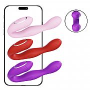 Vibrador de Ponto G e Clitóris - via APP - À Longa Distância - SI