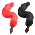 Plug Anal em silicone com Vibro - Rabo de Raposa - Tail - 39 cm - SI