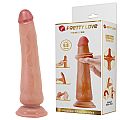 Dildo Realístico com Dupla Camada - Tiemeyer 2 Marrom - 25,0 X 4,5 cm...