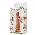 Dildo Realístico com Dupla Camada - Tiemeyer 2 Marrom - 25,0 X 4,5 cm...