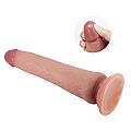 Dildo Realístico com Dupla Camada - Tiemeyer 2 Marrom - 25,0 X 4,5 cm...