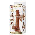 Pênis Realístico com Dupla Camada - Tallen 2 Marrom - 22,0 X 4,0 cm -...