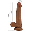 Pênis Realístico com Dupla Camada - Tallen 2 Marrom - 22,0 X 4,0 cm -...