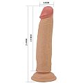 Dildo Realístico com Dupla Camada - Keon / Bege - 21,4 X 4,4 cm -...