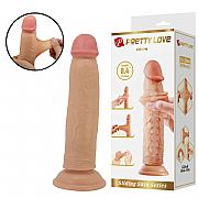Dildo Realístico com Dupla Camada - Keon / Bege - 21,4 X 4,4 cm -...