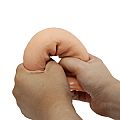 Dildo Realístico com Dupla Camada - Keon / Bege - 21,4 X 4,4 cm -...