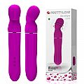 Vibrador de Ponto G - Abraham - Puro Silicone com Dupla Rotação -...