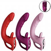 Vibrador de Ponto G e Clitóris com estimulador de Língua / Vai e vem...