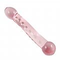 Plug Anal de Vidro - Formato Reto com Bolinhas - 18,5 x 3,5 cm - SI