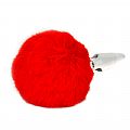 Plug Anal de Vidro - com Pompom de Coelho - 18,0 x 1,4 cm - SI
