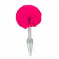 Plug Anal de Vidro - com Pompom de Coelho - 18,0 x 1,4 cm - SI