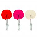 Plug Anal de Vidro - com Pompom de Coelho - 18,0 x 1,4 cm - SI