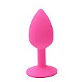 Plug Anal em Silicone - Tamanho M - 8,3 X 3,4 - SI