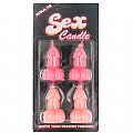 kit com 4 Velas em Formato de Pênis - Sex Candle - SI