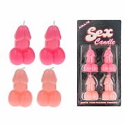 kit com 4 Velas em Formato de Pênis - Sex Candle - SI