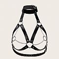 Harness com Contorno de Busto em Couro 2 - SI