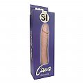 Capa Peniana Extensora em Silicone - Pênis Maior - 19.0 x 4.0 cm -...
