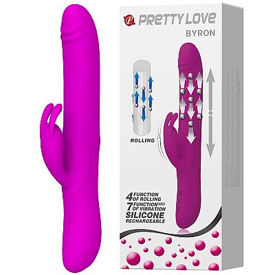 Vibrador vai e vem em Silicone Recarregável - Byron - Pretty Love