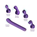 Vibrador de Ponto G com 4 Acessórios Para Clitóris - MAGIC STICK S1...