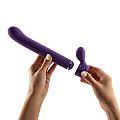 Vibrador de Ponto G com 4 Acessórios Para Clitóris - MAGIC STICK S1...