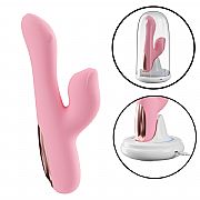 Vibrador de Ponto G e Clitóris / Pulsação com Case Recarregável -...
