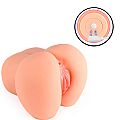Masturbador Masculino Pequeno - Formato de Bunda com Vagina e Ânus /...