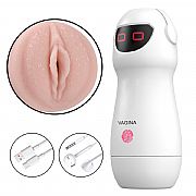 Masturbador Formato de Lanterna com Vagina / Vibração e Voz - S Robot...