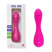 Vibrador de Ponto G - Devil Dic - Pênis Toque Macio - 10 Vibrações -...