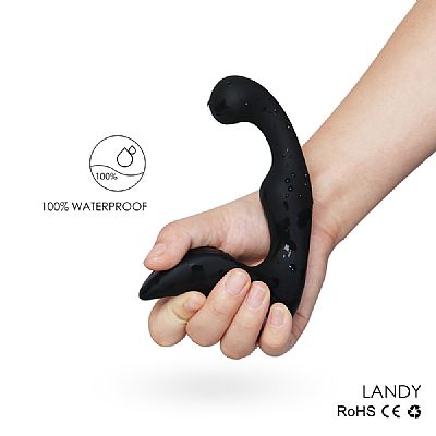 Estimulador de Próstata Triplo Vibro com 9 Vibrações - USB Magnético...