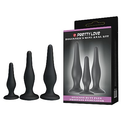 Kit com 3 Plug Anal - Pretty Love