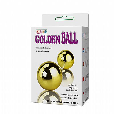 Golden Duo Ball - Bolas Duplas com Vibrador para Clitóris e Estímulo...